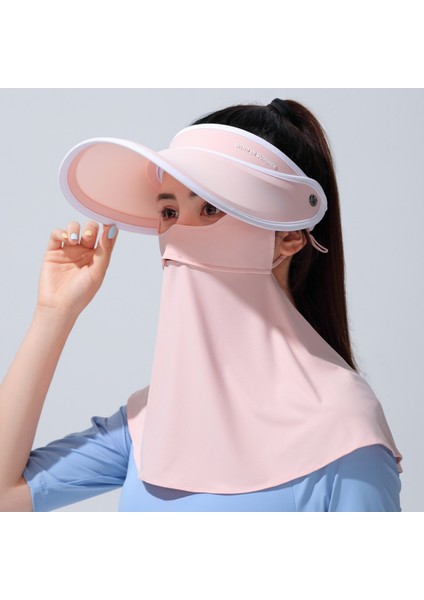 Anti-Ultraviyole Kadın Şapkası - Açık Pembe /beyaz (Yurt Dışından)
