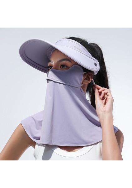 Anti-Ultraviyole Kadın Şapkası - Mor (Yurt Dışından)