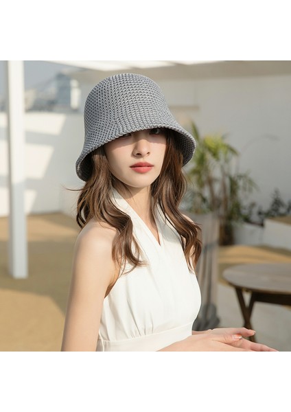Anti-Ultraviyole Kadın Şapkası - Gri (Yurt Dışından)