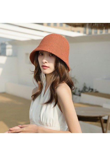 Anti-Ultraviyole Kadın Şapkası - Turuncu (Yurt Dışından)