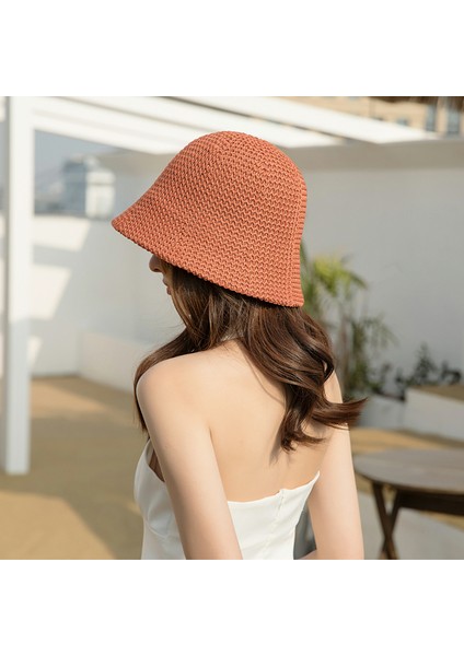 Anti-Ultraviyole Kadın Şapkası - Turuncu (Yurt Dışından) fiyatları
