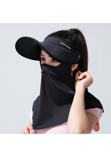 Anti-Ultraviyole Kadın Şapkası - Siyah (Yurt Dışından)