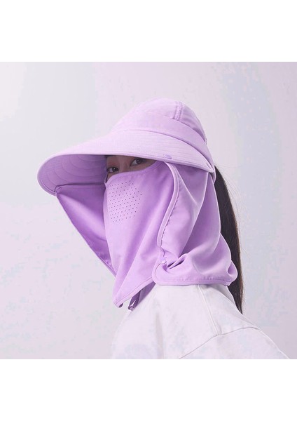 Anti-Ultraviyole Kadın Şapkası - Açık Mor (Yurt Dışından)