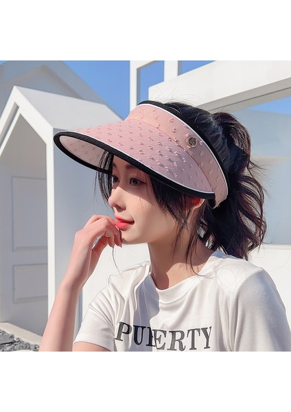Anti-Ultraviyole Kadın Şapkası - Pembe (Yurt Dışından)
