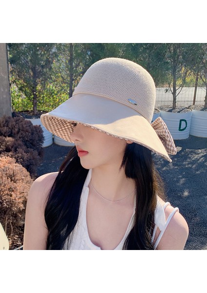 Anti-Ultraviyole Kadın Şapkası - Bej (Yurt Dışından)