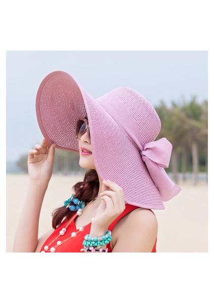 Anti-Ultraviyole Kadın Şapkası - Mor (Yurt Dışından)