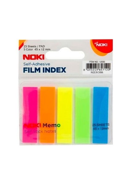 Index Film  45x12 Mm 5 Renk 48 Li 25 Yaprak