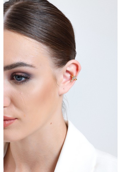 Kadın Gold Takım Yıldızı Earcuff Küpe