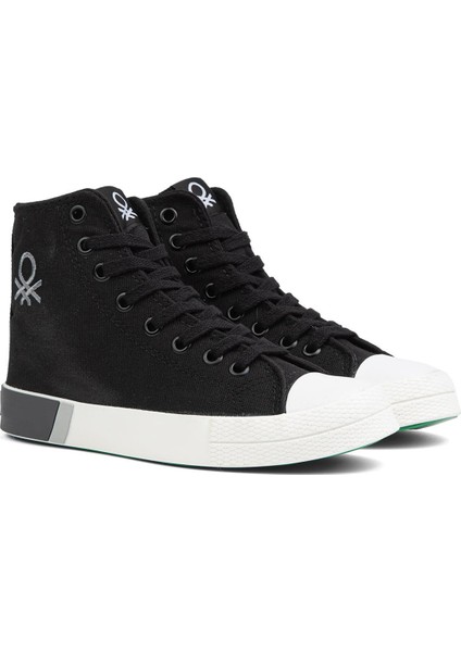 Benetton® | BN-70015 - 3374 Siyah Beyaz - Kadın Spor Ayakkabı fiyatları