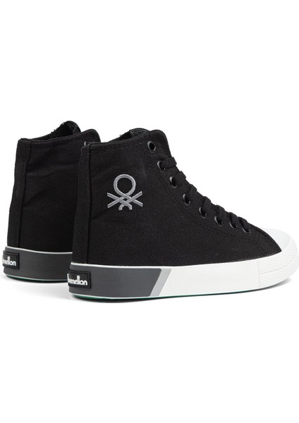 Benetton® | BN-70015 - 3374 Siyah Beyaz - Kadın Spor Ayakkabı modelleri