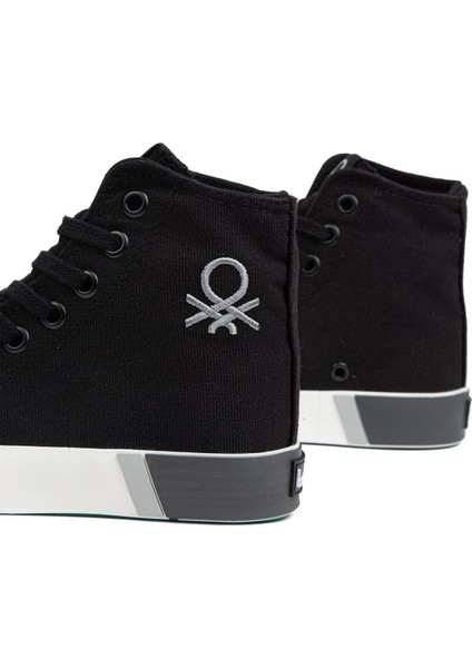 Benetton® | BN-70015 - 3374 Siyah Beyaz - Kadın Spor Ayakkabı fırsatları