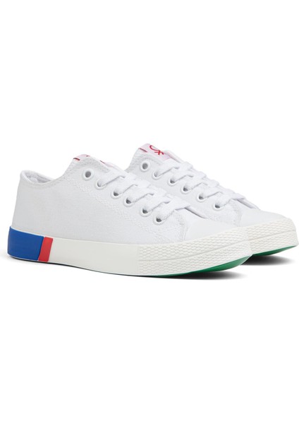 Benetton® | BN-70016 -Beyaz Kirmizi - Kadın Spor Ayakkabı modelleri