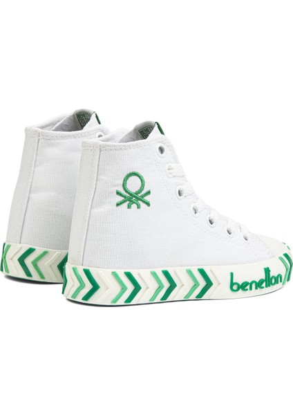 Benetton® | BN-90636- Beyaz Yesil - Çocuk Spor Ayakkabı modelleri