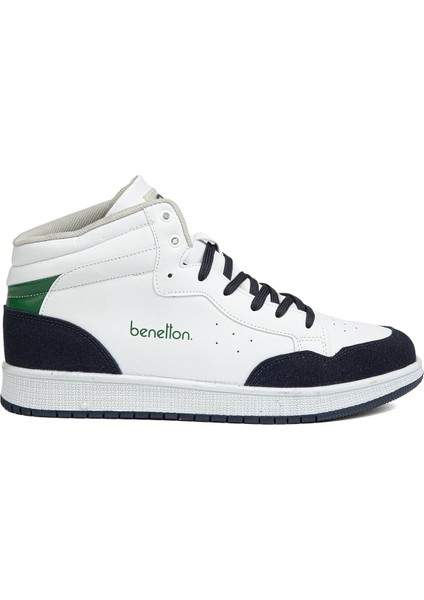 Benetton® | BN-30869 - 3471 Beyaz Lacivert - Erkek Spor Ayakkabı