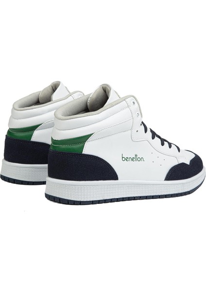 Benetton® | BN-30869 - 3471 Beyaz Lacivert - Erkek Spor Ayakkabı