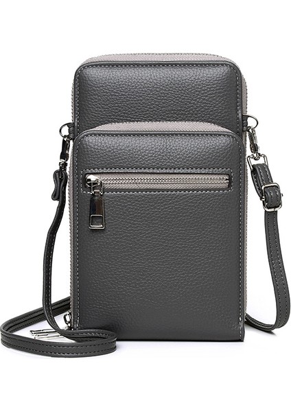 Erkek Düz Renk Fermuarlı Çanta Messenger Çanta (Yurt Dışından)