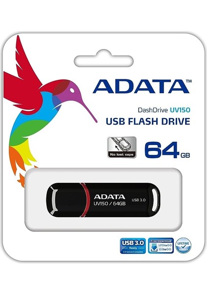 UV150 64GB USB3.0 Siyah USB Bellek AUV150-64G-RBK