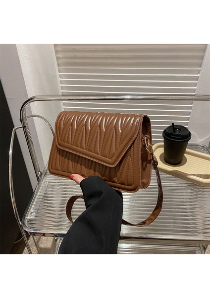 Rhombus Nakış Ipliği Moda Bayan Çantası Kare Çanta (Yurt Dışından)