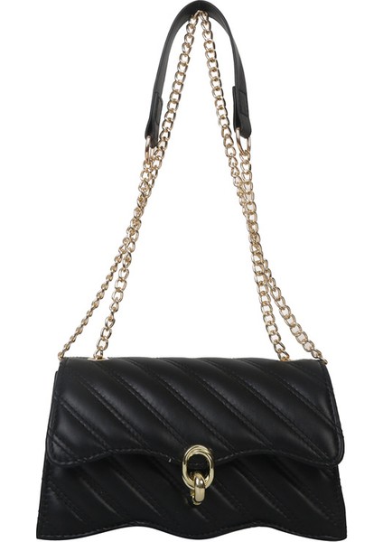 Basit Zincir Çanta Rhombus Diagonal Bayan Omuz Çantası (Yurt Dışından)