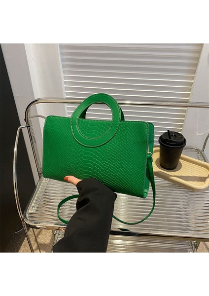 Retro Koltuk Altı Çantası Kadın Yeni Düz Renk Moda Omuz Askılı Çanta (Yurt Dışından)