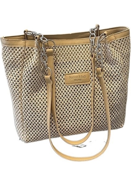 Büyük Kapasiteli Dokuma Mizaç Çanta Işe Gidip Gelme Omuz Koltuk Altı Çantası (Yurt Dışından)