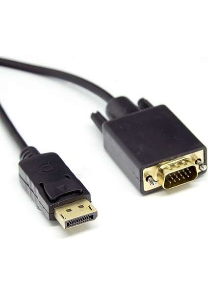 1.5 Metre Display Port To VGA Kablo Display VGA Dp To VGA 1.5m Displayport Erkek VGA Erkek Kablo