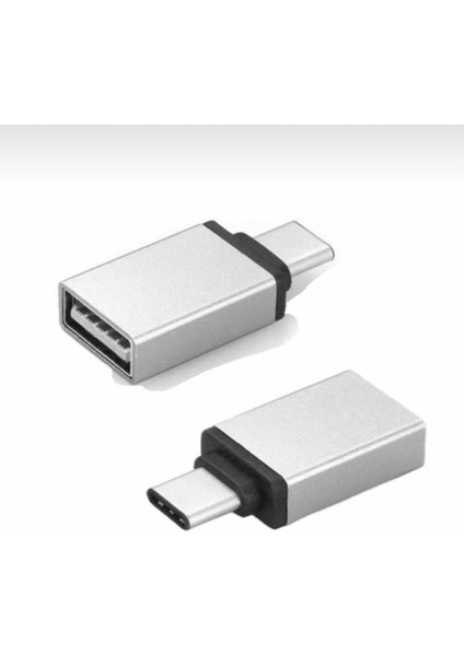 USB Type-C Otg 3.0 USB Otg Çevirici ve Dönüştürücü Tak Çalıştır Çelik Premium