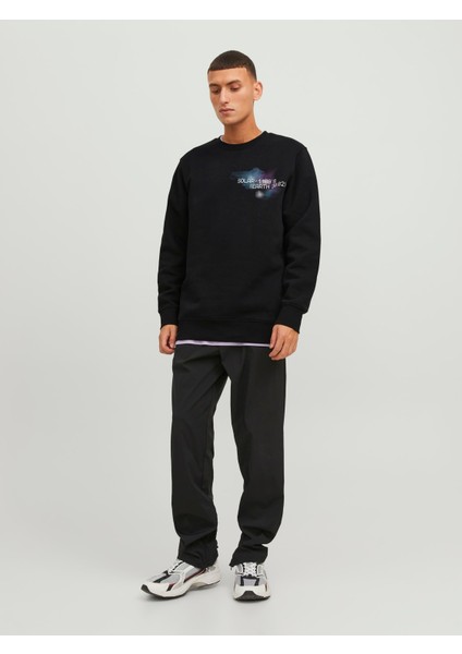 Erkek Ön Arka Baskılı Bisiklet Yaka Sweatshirt 12242181 modelleri