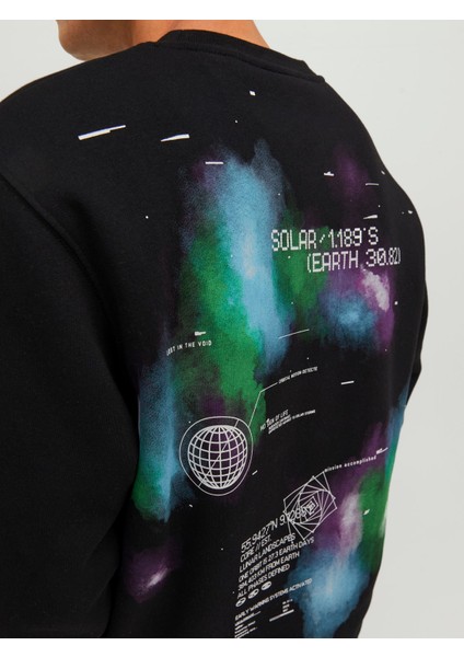 Erkek Ön Arka Baskılı Bisiklet Yaka Sweatshirt 12242181 indirimleri