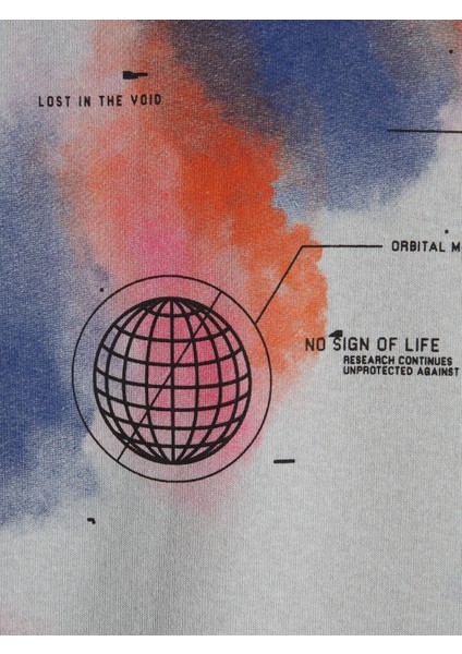 Erkek Ön Arka Baskılı Bisiklet Yaka Sweatshirt 12242181 indirimleri