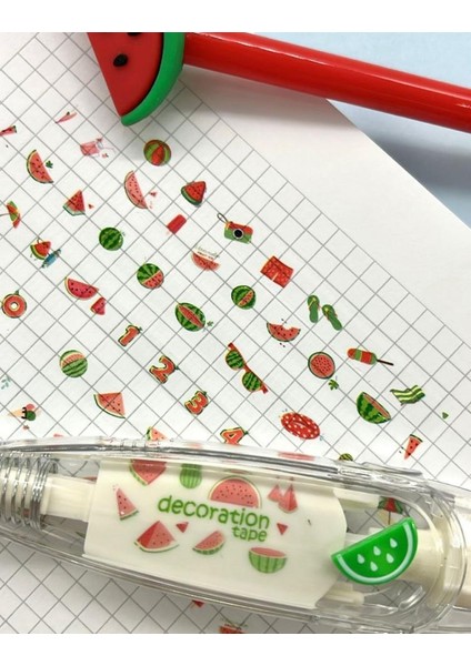 Karpuz Desenli Süsleme Bandı Tipex / Tipeks / Bullet Journal