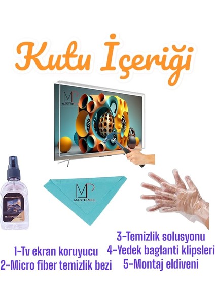 Vestel Uyumlu Tv Ekran Koruyucu 55U9631 55'' 139 Ekran 4K Smart Tv