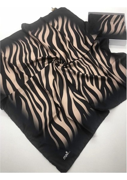 Zebra Desen Twill Dijital Eşarp