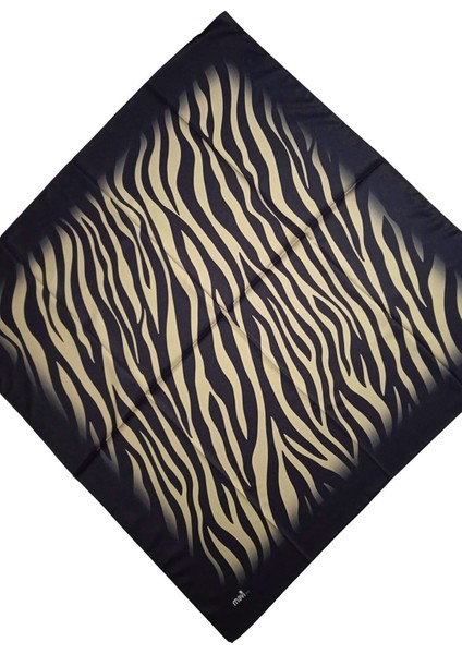 Zebra Desen Twill Dijital Eşarp
