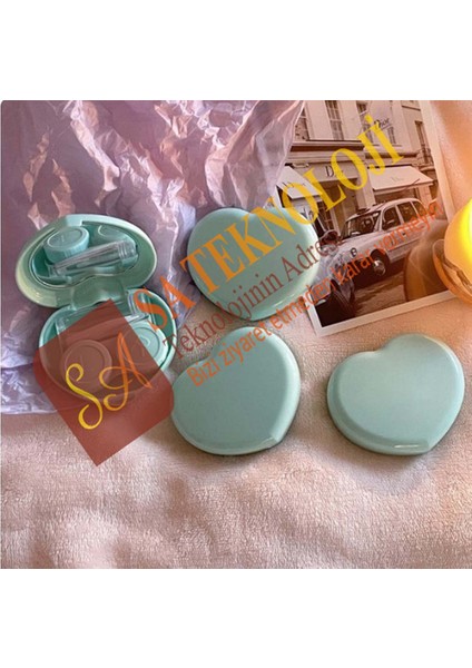 Lens Saklama Kutusu ve Takma Aparatı Seti(Kalp)