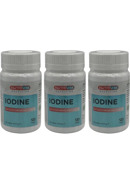 Iodine 150 Μg Iyot 3 x 120 Tablet