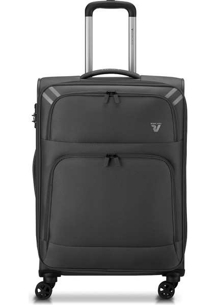 Unisex Valiz 41306201 Roncato Twin Trolley Medıo 4r Nero