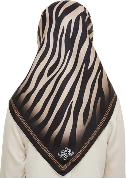 Yeni Sezon Zebra Desen Trend Twill Eşarp