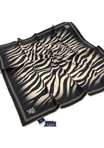 Yeni Sezon Zebra Desen Trend Twill Eşarp