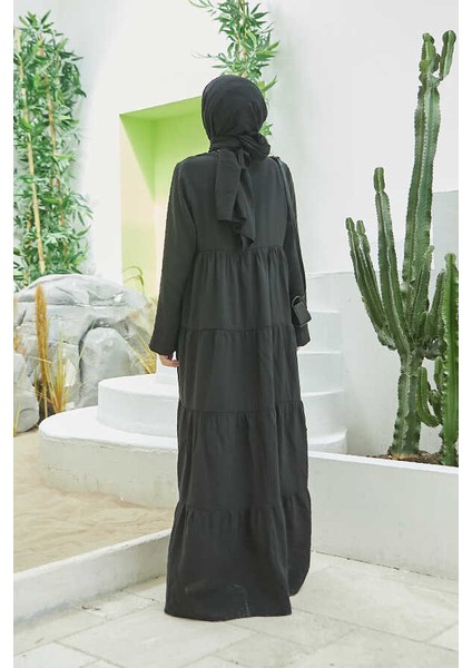 6400-MODAL Büzgülü Elbise Siyah fiyatları