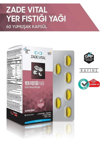 Zade Vital Yer Fıstığı Yağı Blister 60 Kapsül