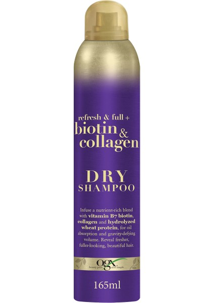 Biotin & Collagen Kuru Şampuan 165 ml