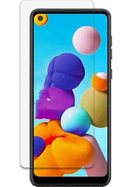 Samsung Galaxy A21S ile Uyumlu Temperli Kırılmaz Cam Ekran Koruyucu - FC002