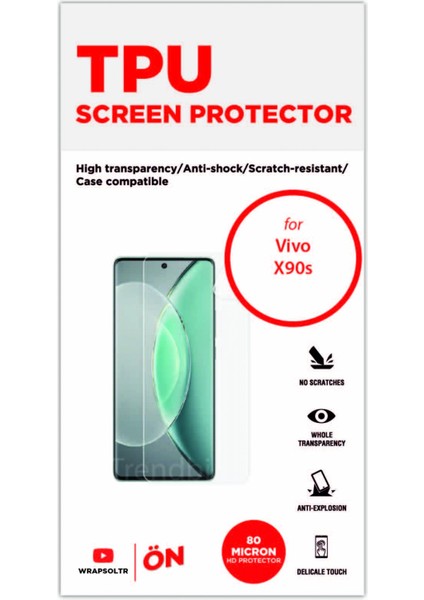 Vivo X90S Ekran Koruyucu Esnek Hd Film fiyatları