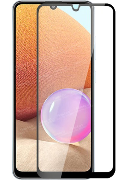 Samsung Galaxy A32 4g ile Uyumlu Çerçeveli Tam Kaplayan Temperli Ekran Koruyucu - FC003