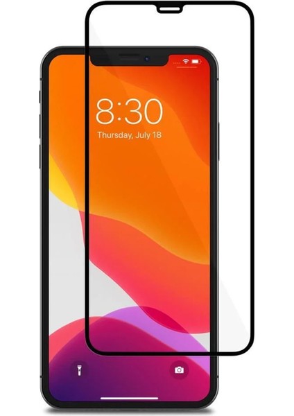 iPhone 11 ile Uyumlu Çerçeveli Tam Kaplayan Temperli Ekran Koruyucu - FC003