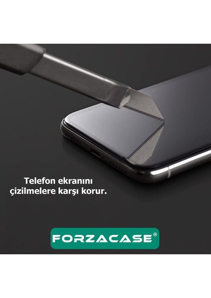 Samsung Galaxy A40 ile Uyumlu Çerçeveli Tam Kaplayan Temperli Ekran Koruyucu - FC003