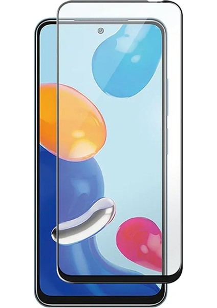 Xiaomi Redmi Note 11 Global ile Uyumlu Çerçeveli Tam Kaplayan Temperli Ekran Koruyucu - FC003