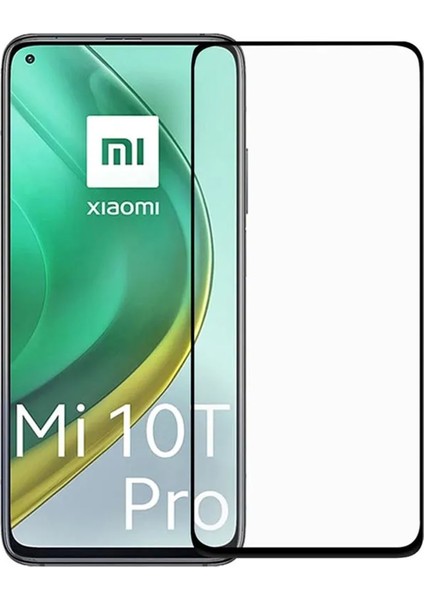 Xiaomi Mi 10T Pro ile Uyumlu Çerçeveli Tam Kaplayan Temperli Ekran Koruyucu - FC003