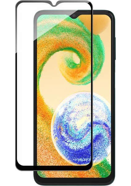 Samsung Galaxy A04 ile Uyumlu Çerçeveli Tam Kaplayan Temperli Ekran Koruyucu - FC003